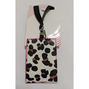New lanyard Id badge holder forest feline leopard exotic jungle
